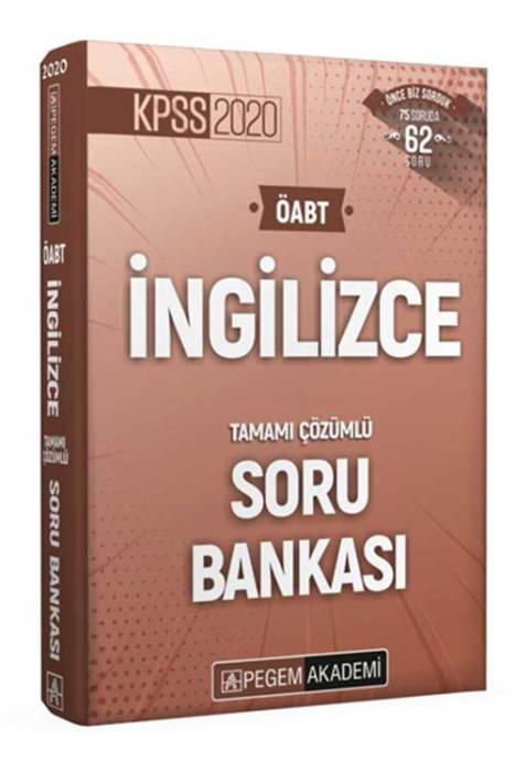 ÖABT İngilizce Soru Bankası Çözümlü Pegem Akademi Yayınları