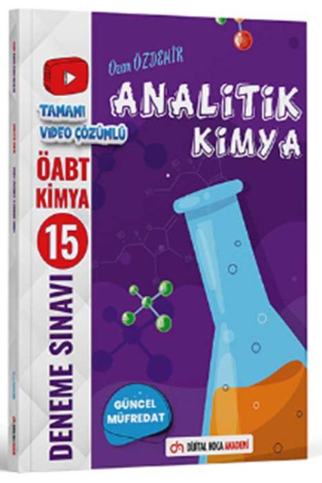 KPSS ÖABT 2024 Analitik Kimya Video Çözümlü 15 Branş Deneme Dijital Hoca Akademi Yayınları