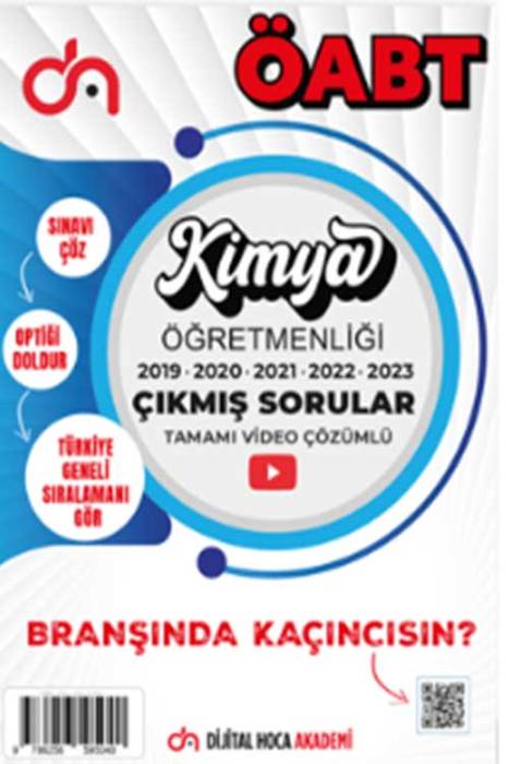 ÖABT Kimya Öğretmenliği Son 5 Yıl Çıkmış Sorular Video Çözümlü Dijital Hoca Akademi Yayınları