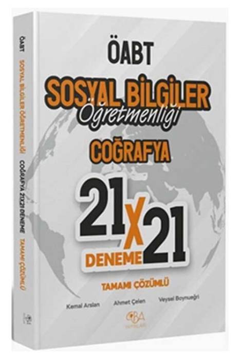 ÖABT Sosyal Bilgiler Coğrafya 21 x 21 Deneme CBA Akademi Yayınları