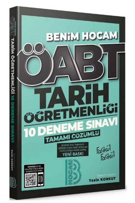 ÖABT Tarih Öğretmenliği Tamamı Çözümlü 10 Deneme Sınavı Benim Hocam Yayınları