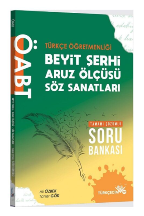 ÖABT Türkçe Öğretmenliği Beyit Şerhi-Aruz Ölçüsü-Söz Sanatları Soru Bankası Türkçecim TV Yayınları