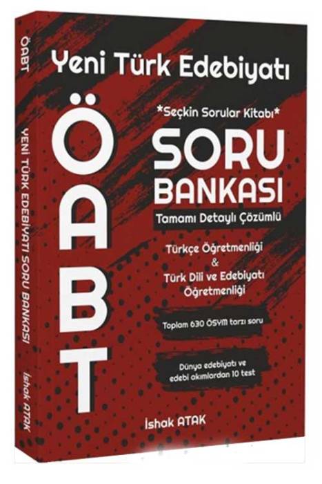 ÖABT Türkçe -Türk Dili Edebiyatı Yeni Türk Edebiyatı Soru Bankası Çözümlü Atak Yayınları