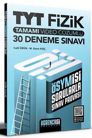 Öğrenci İşi TYT Fizik Tamamı Video Çözümlü 30 Deneme Sınavı Öğrenci İşi Yayınları