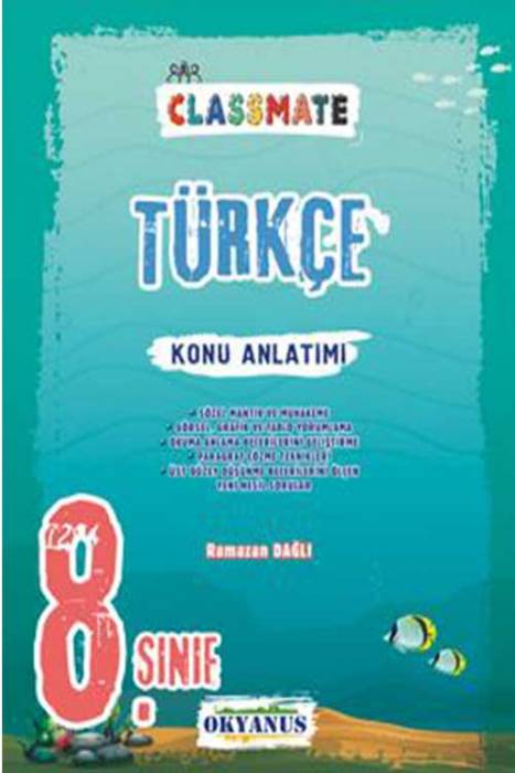 Okyanus 8. Sınıf LGS Classmate Türkçe Konu Anlatımı Okyanus Yayınları