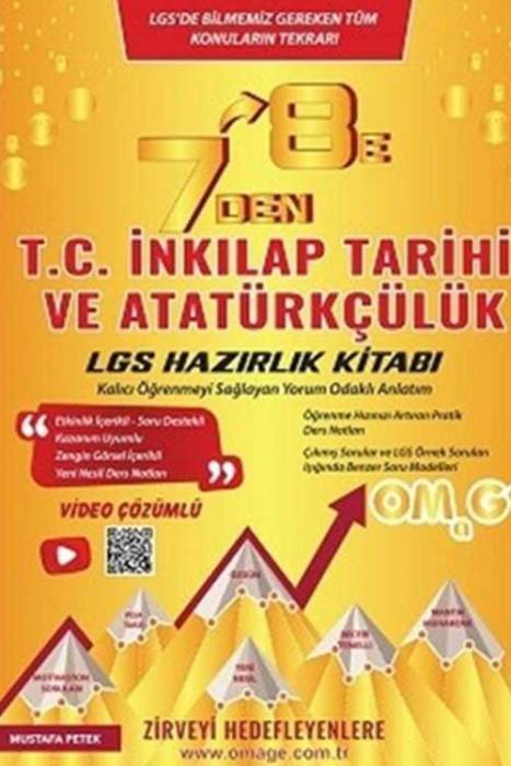 Omage 7 Den 8 E LGS T.C. İnkılap Tarihi Ve Atatürkçülük Tarihi Hazırlık Kitabı