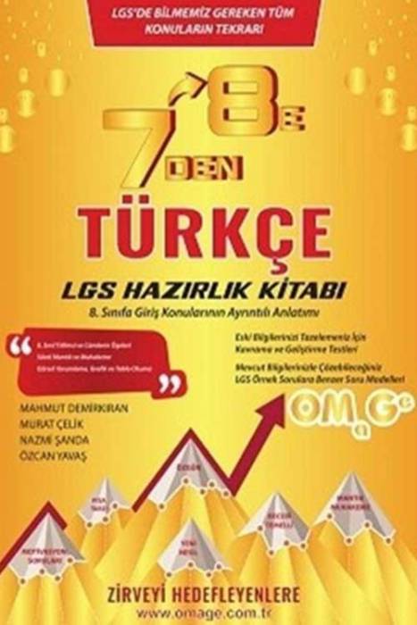 Omage 7 Den 8 E Lgs Türkçe Hazırlık Kitabı Omage Yayınları