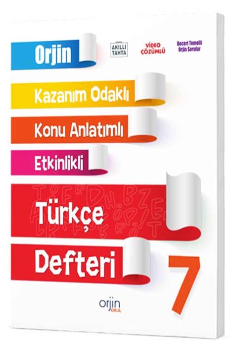Orjin 7. Sınıf Türkçe Defteri Gama Yayınları