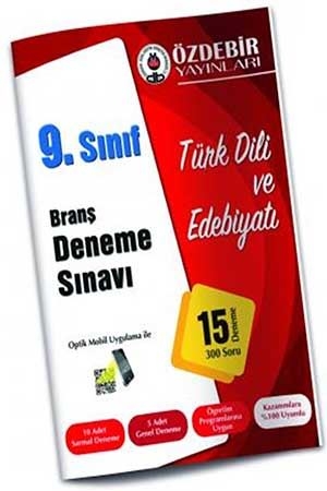 Özdebir 9. Sınıf Türk Dili Edebiyatı Branş Deneme Özdebir Yayınları