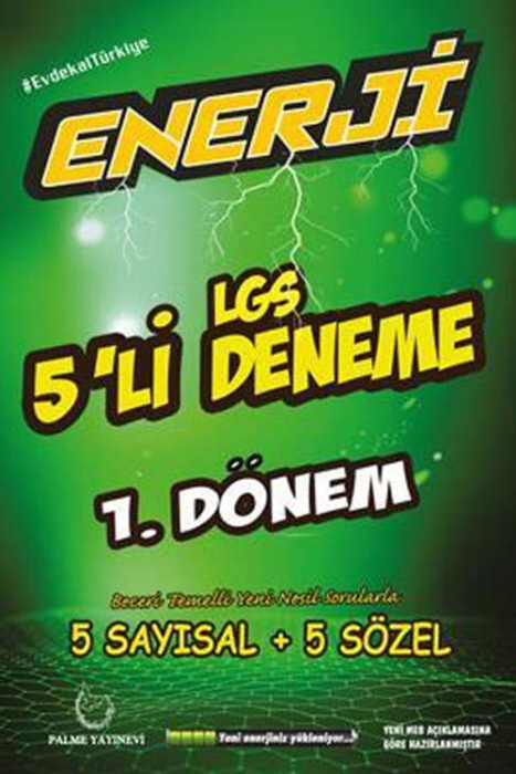 LGS 1.Dönem Enerji 5 Deneme Palme Yayınevi