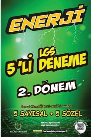 Palme Enerji LGS 5 Deneme Sınavı 5 Sayısal 5 Sözel Palme Yayınevi