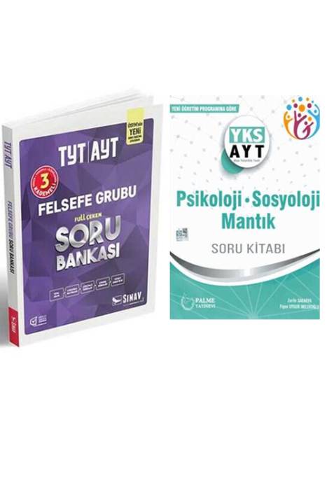 Palme ve Sınav Yayınları TYT AYT Psikoloji-Sosyoloji-Felsefe Soru Seti