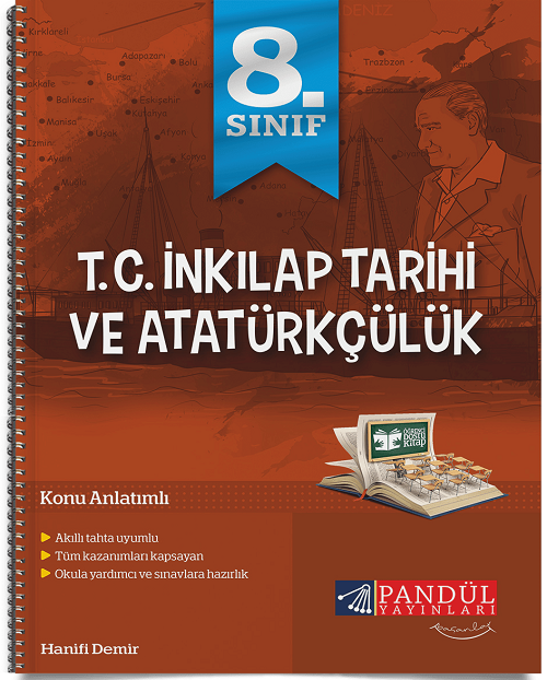Pandül 8. Sınıf T.C İnkılap Tarihi ve Atatürkçülük Konu Anlatımlı Defteri Pandül Yayınları