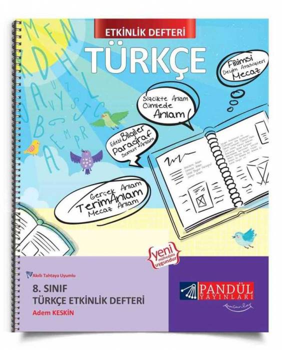 Pandül 8. Sınıf Türkçe Etkinlik Defteri Pandül Yayınları