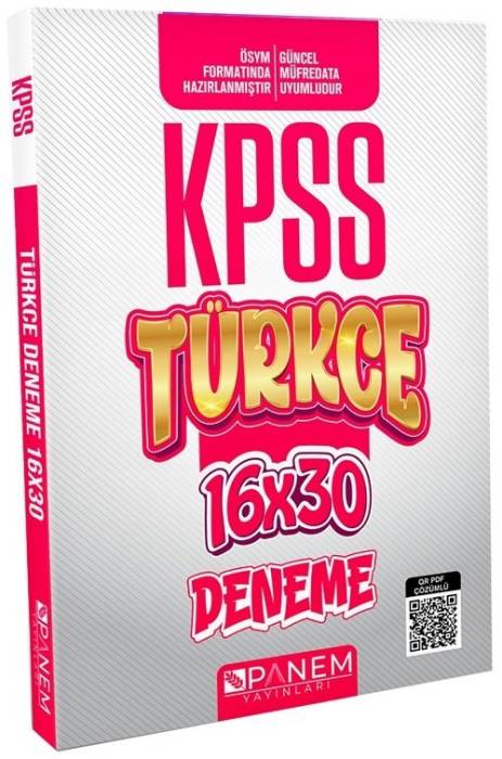 Panem KPSS Türkçe 16x30 Deneme PDF Çözümlü Panem Yayınları