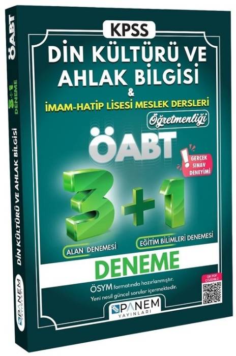 Panem ÖABT Din Kültürü Öğretmenliği 3+1 Deneme PDF Çözümlü Panem Yayınları