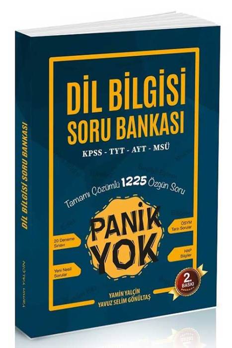 Panik Yok KPSS TYT AYT MSÜ Dil Bilgisi Soru Bankası Çözümlü Panik Yok Yayınları
