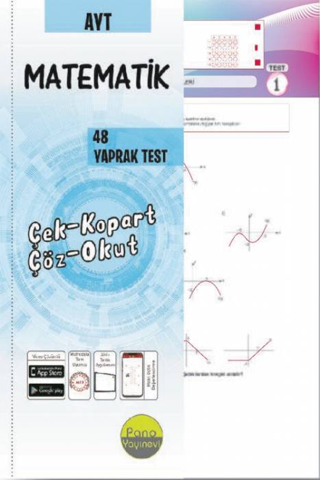 Pano AYT Matematik Yaprak Testleri Çek Kopart 48 Adet Pano Yayınları