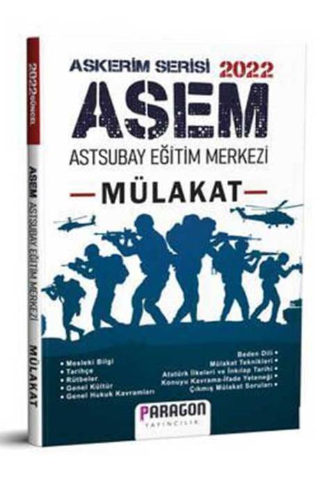 Paragon 2022 ASEM Astsubay Eğitim Merkezi Mülakat Kitabı Paragon Yayınları