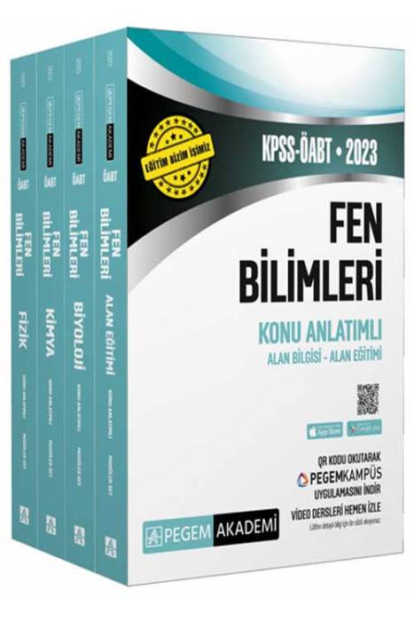 2023 KPSS ÖABT Fen Bilimleri Konu Anlatımlı Pegem Akademi Yayınları