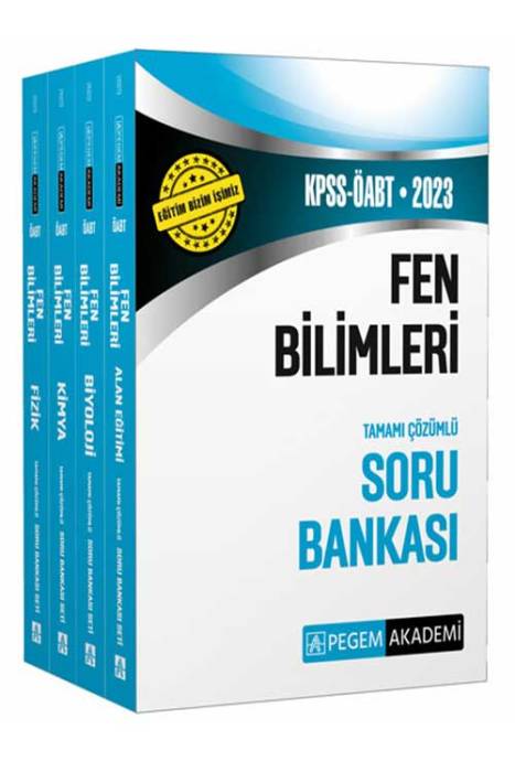 2023 KPSS ÖABT Fen Bilimleri Soru Bankası Pegem Akademi Yayınları