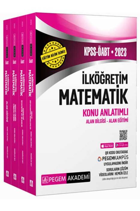 2023 KPSS ÖABT İlköğretim Matematik Konu Anlatımlı Pegem Akademi Yayınları