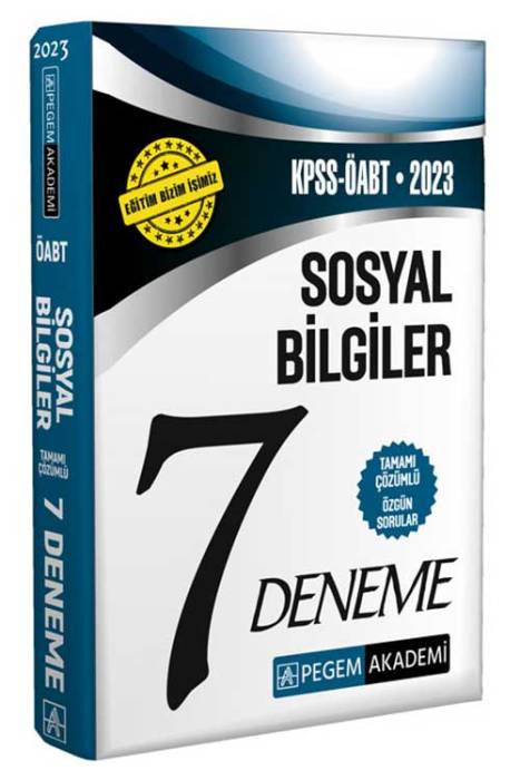 2023 KPSS ÖABT Sosyal Bilgiler Öğretmenliği 7 Deneme Pegem Akademi Yayınları