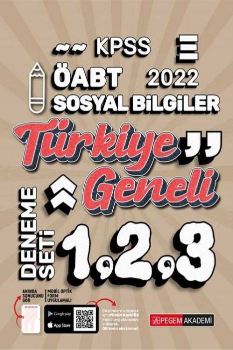 Pegem 2022 ÖABT Sosyal Bilgiler Öğretmenliği Türkiye Geneli 3 Deneme
