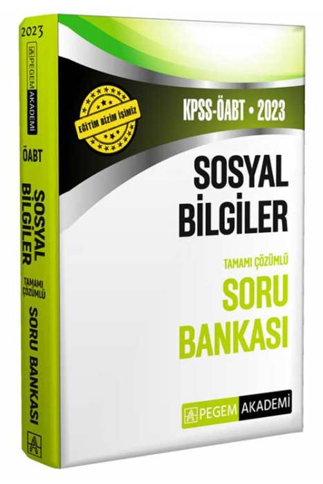 2023 KPSS ÖABT Sosyal Bilgiler Soru Bankası Pegem Akademi Yayınları