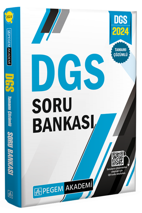 2024 DGS Tamamı Çözümlü Soru Bankası Pegem Akademi Yayınları