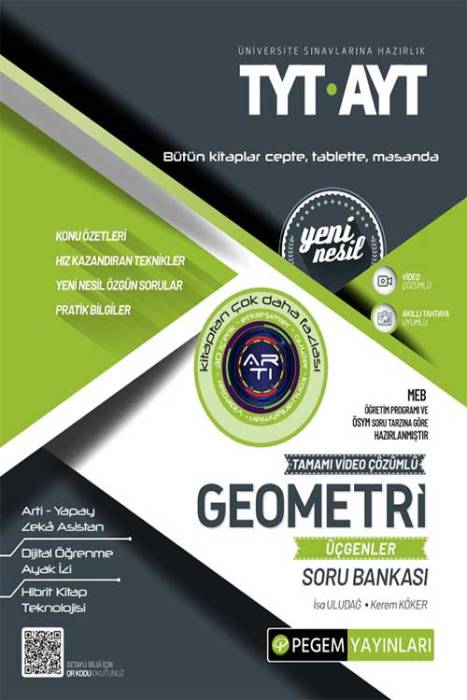 TYT AYT Tamamı Çözümlü Geometri Üçgenler Soru Bankası Pegem Akademi Yayınları