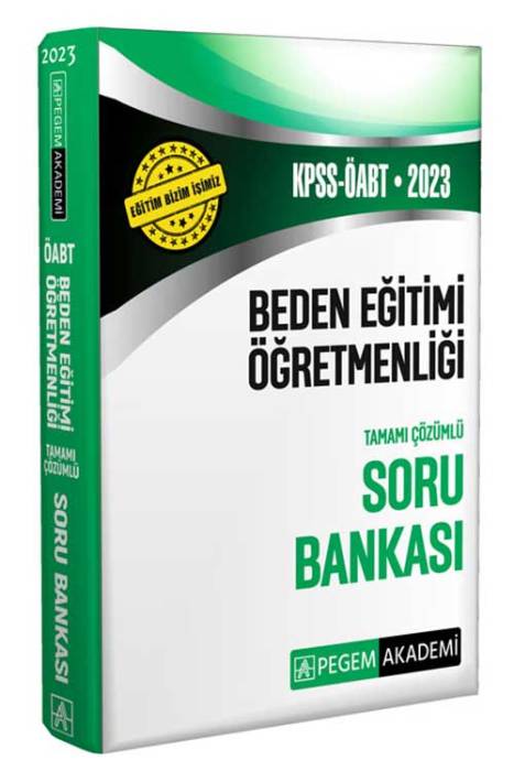 2023 KPSS ÖABT Beden Eğitimi Soru Bankası Pegem Akademi Yayınları