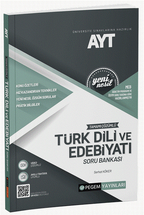 Pegem Akademi TYT AYT Türk Dili ve Edebiyatı Soru Bankası Pegem Akademi Yayınları