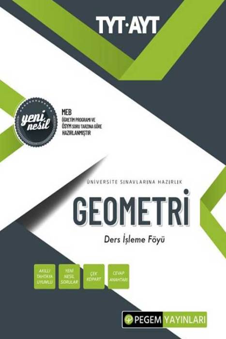 TYT AYT Geometri Ders İşleme Föyü Pegem Akademi Yayınları