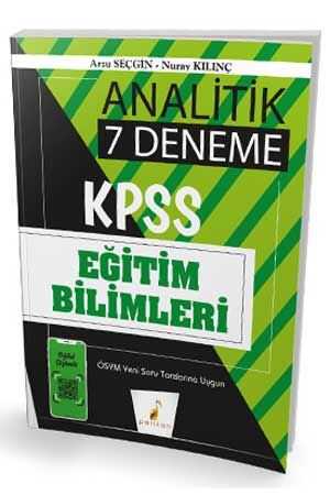 Pelikan 2020 KPSS Eğitim Bilimleri 7 Deneme Sınavı Analitik Dijital Çözümlü Pelikan Yayınları