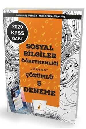 Pelikan 2020 KPSS ÖABT Sosyal Bilgiler Öğretmenliği Dijital Çözümlü 5 Deneme Sınavı Pelikan Yayınları