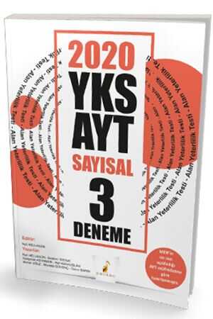 Pelikan 2020 YKS AYT Sayısal 3 Deneme Sınavı Pelikan Yayınları