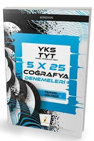 Pelikan YKS TYT 5x25 Coğrafya Denemeleri Çözümlü Pelikan Kitabevi