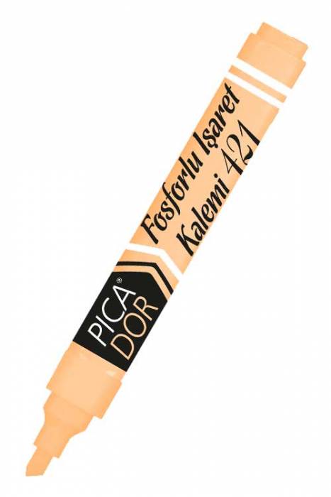 Picador 421 Doldurulabilir Fosforlu İşaretleme Kalemi Pastel Turuncu KX083