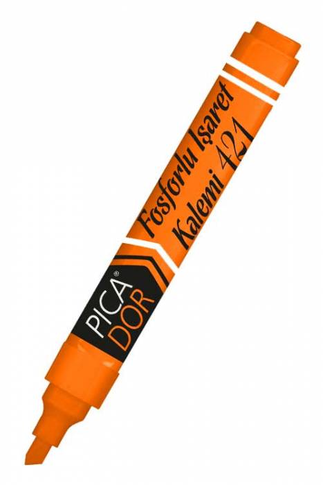 Picador 421 Doldurulabilir Fosforlu İşaretleme Kalemi Turuncu KX074