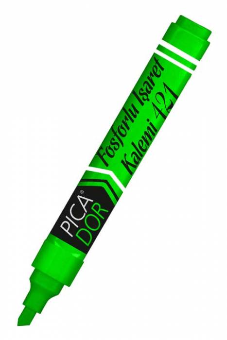 Picador 421 Doldurulabilir Fosforlu İşaretleme Kalemi Yeşil KX072