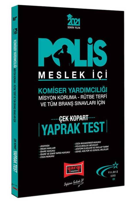 Polis Meslek İçi Sınavlarına Hazırlık Çek Kopart Yaprak Test Yargı Yayınları