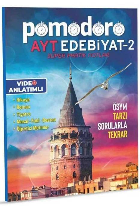 Pomodoro YKS AYT Edebiyat-2 Süper Pratik Notlar Pomodoro Yayınları