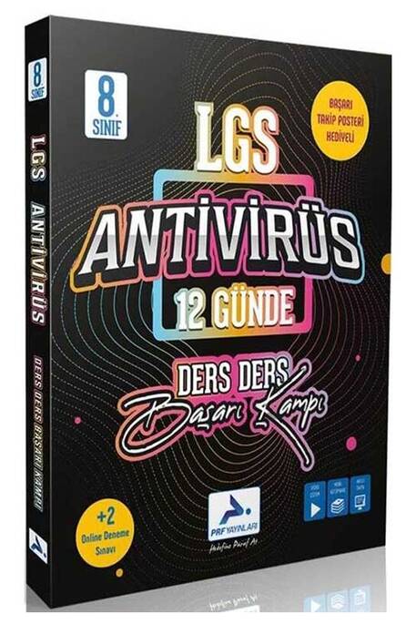 PRF 8. Sınıf LGS Antivirüs Ders Ders Başarı Kampı PRF Yayınları