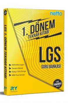 Referans NETTO LGS 8. Sınıf Soru Bankası 1. Dönem Tekrar Kitabı Referans Yayınları - Thumbnail