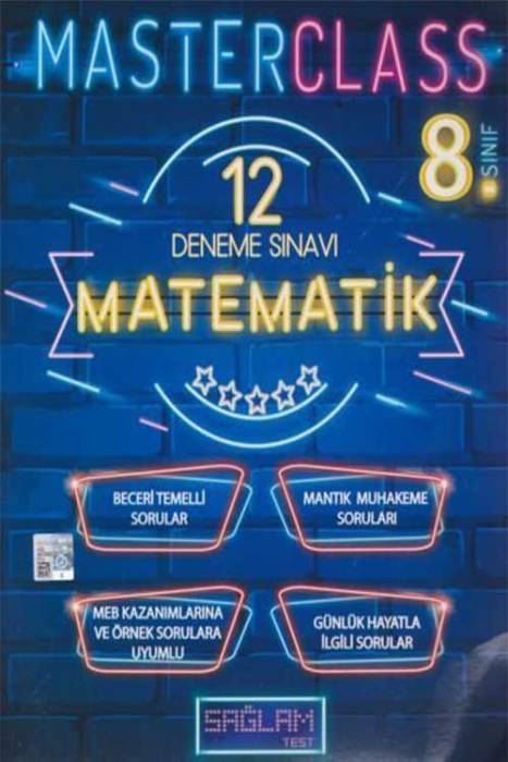 Sağlam Test 8. Sınıf Matematik MASTERCLASS 12 Deneme Sınavı Molekül Yayınları