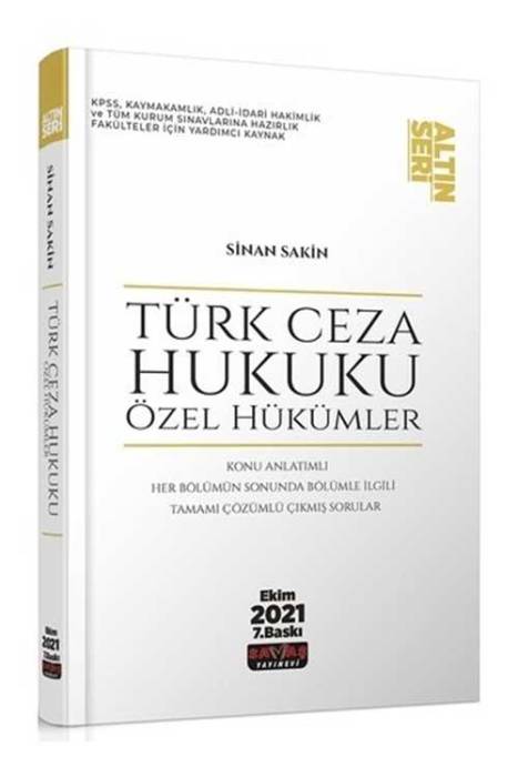 Savaş Türk Ceza Hukuku Özel Hükümler Altın Seri Savaş Yayınevi