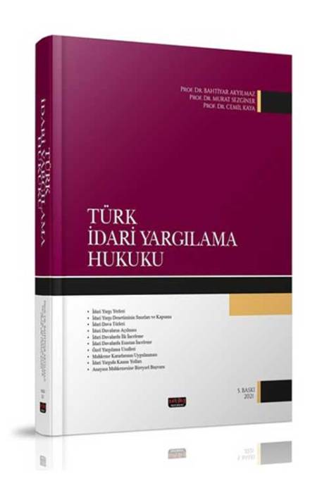 Savaş Türk İdari Yargılama Hukuku Savaş Yayınları