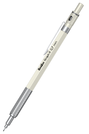 Scrikss Graph-X 0.7 mm Mekanik Metal Kurşun Kalem Beyaz