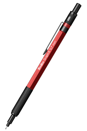 Scrikss Graph-X 0.7 mm Mekanik Metal Kurşun Kalem Kırmızı